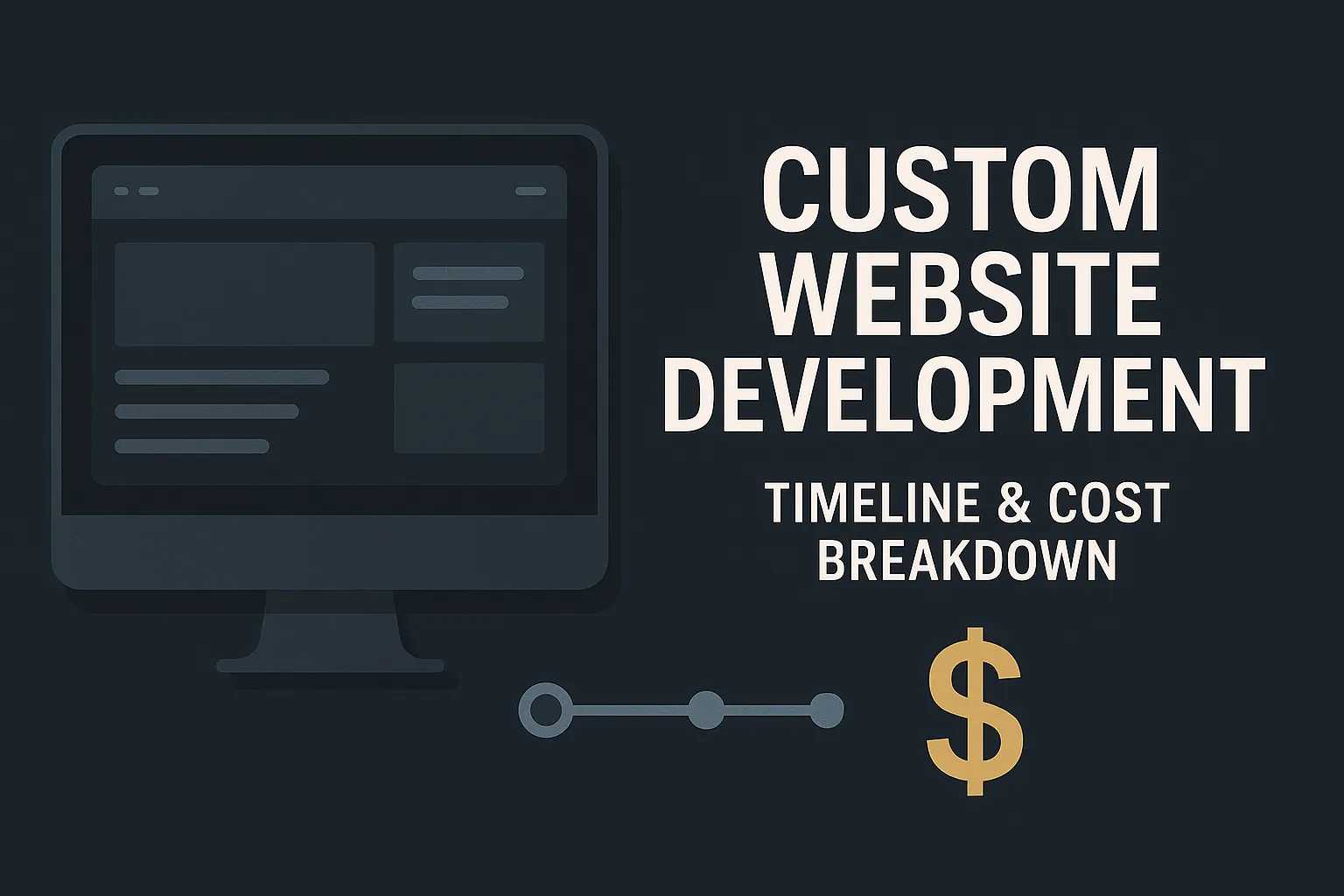 Custom Website Development Cost and Timeline Guide 2026 - Complete breakdown of costs from $1K to $300K+ with detailed timelines