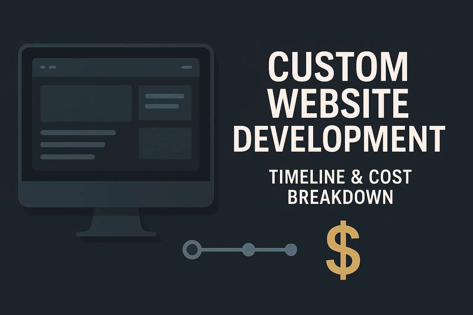Custom Website Development Cost and Timeline Guide 2026 - Complete breakdown of costs from $1K to $300K+ with detailed timelines
